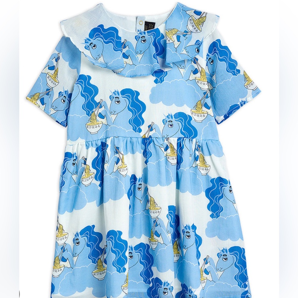 Mini Rodini unicorn noodles dress